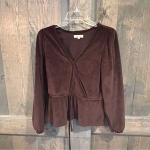 Madewell Corduroy tie-front-faux wrap too